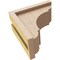 Ekena Millwork 4"W x 8"D x 8"H Classic Bryant Rough Cedar Woodgrain TimberThane Corbel, Primed Tan CORUR04X08X08BRYRCPR - alternate 5
